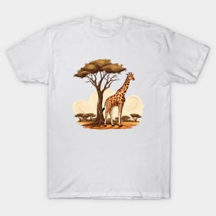Watercolor Giraffe T-Shirt